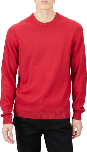 Amazon Essentials Men's Crewneck Sweater, 100% Cotton, Big & Tall Options Available