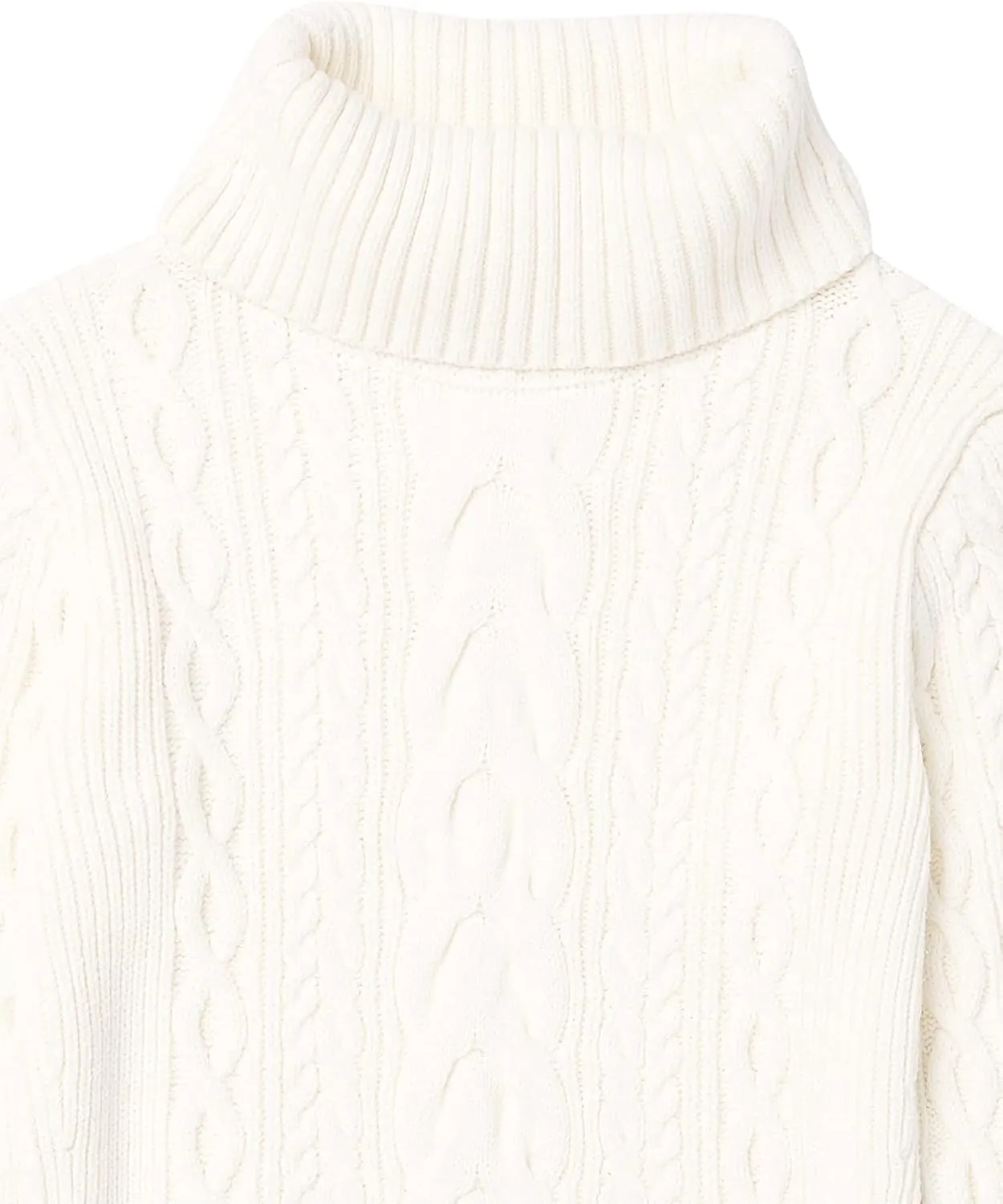 Cable Stitch Women's Cotton Blend Cable Knit Turtleneck Pullover Sweater - Fisherman Long Sleeve Chunky Textured Top