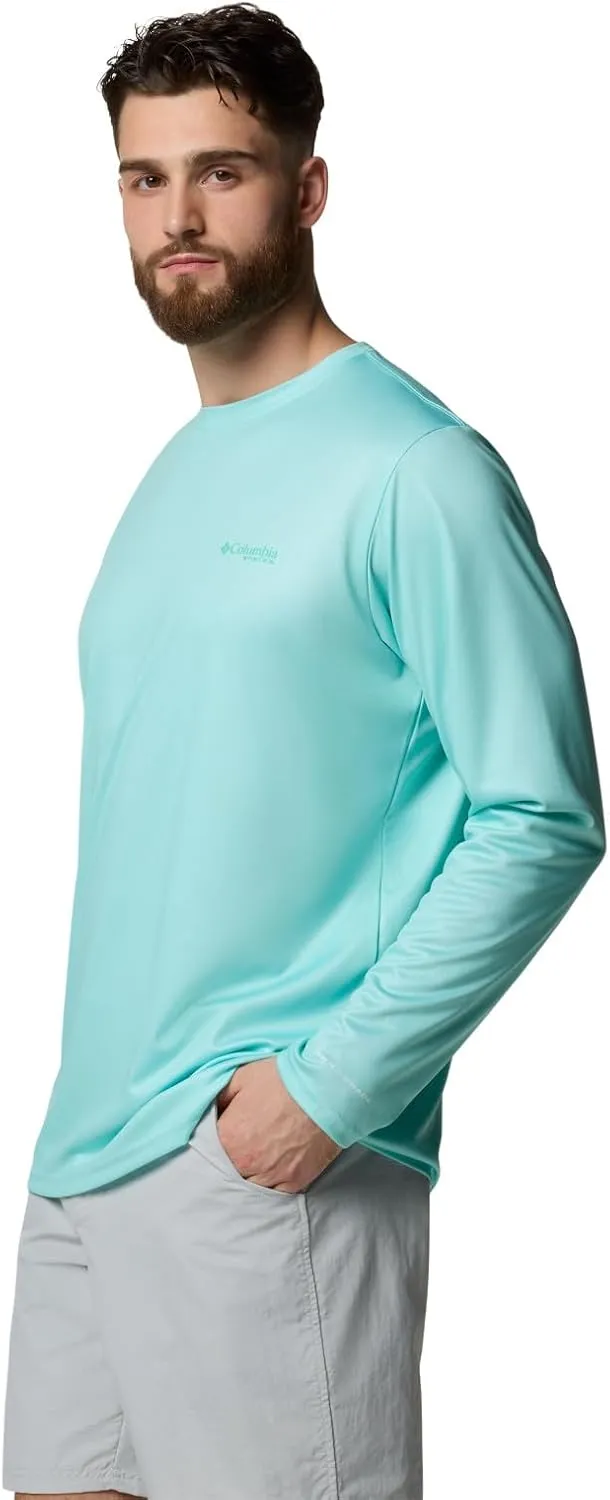 Columbia Men's PFG Terminal Tackle Fish Flag Long Sleeve Fishing Shirt