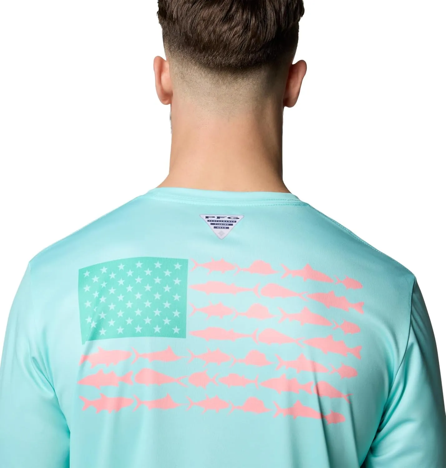 Columbia Men's PFG Terminal Tackle Fish Flag Long Sleeve Fishing Shirt