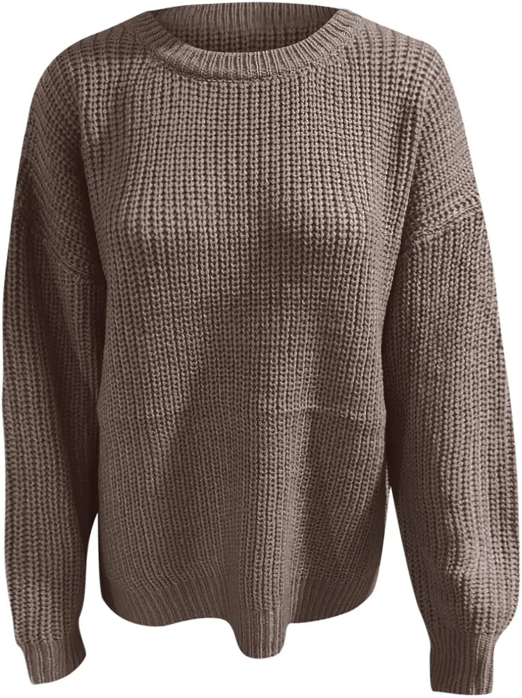 Crewneck Sweaters for Women Lightweight Striped Fall Knitted Color Block Pullover Soft Crew Neck Knit Blouse Tops