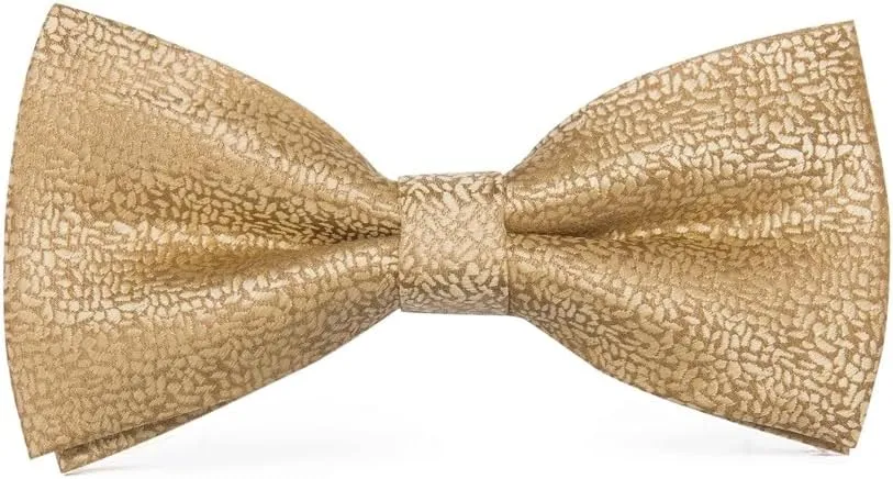 CSCDD Striped Bow Ties Silk Self Tie Bow Tie Pocket Square Cufflinks Set Wedding Gift