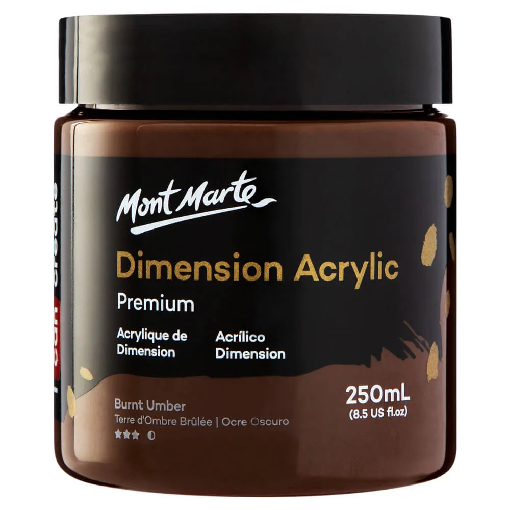 Dimension Acrylic Premium 250ml (8.5 US fl.oz) - Burnt Umber