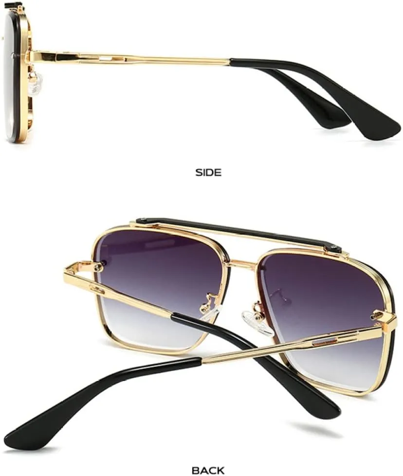 Fashion Classic Style Gradient Sunglasses Cool Men Vintage Design Sun Glasses Oculos De Sol
