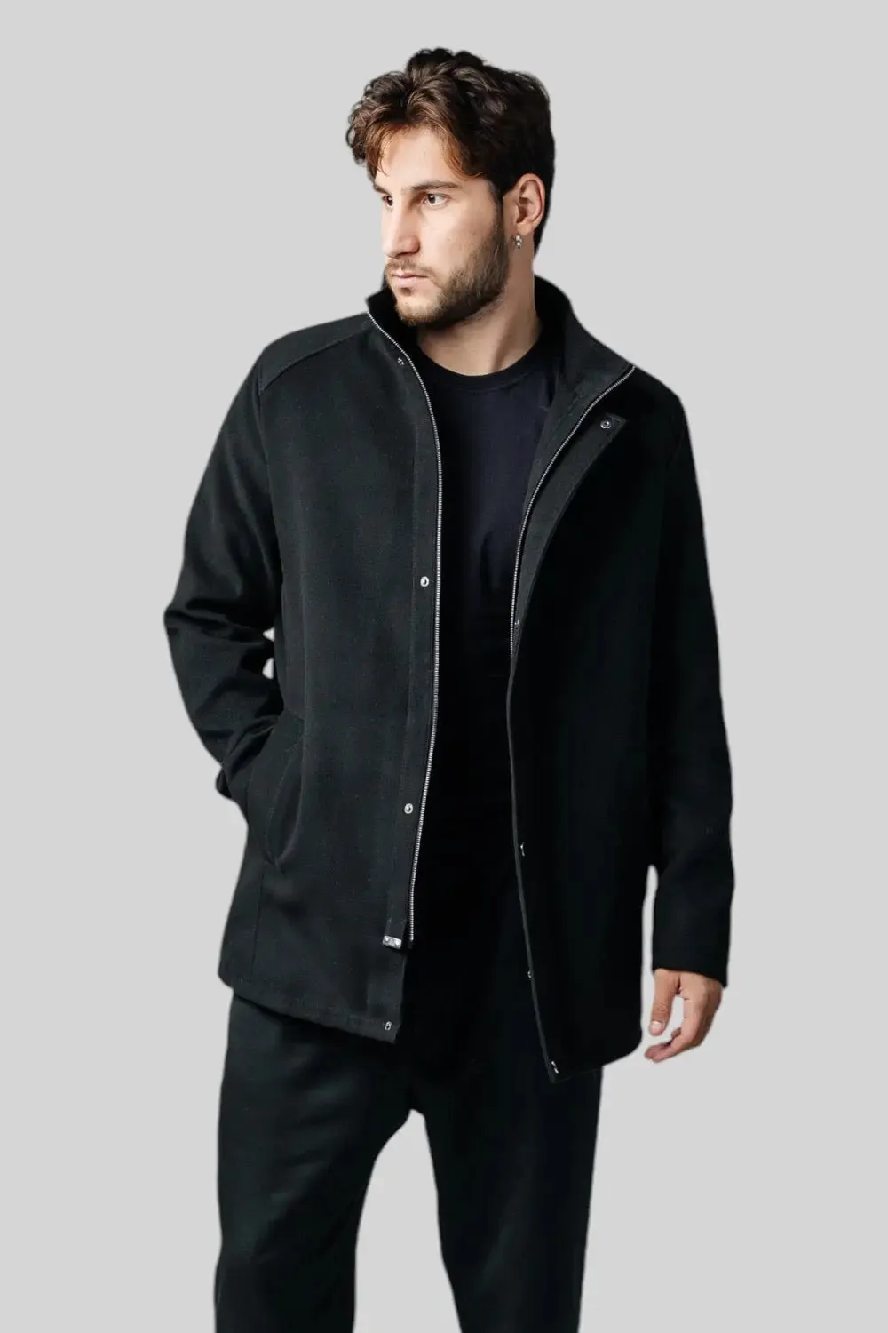 Giorgio Coat with Shearling Lining