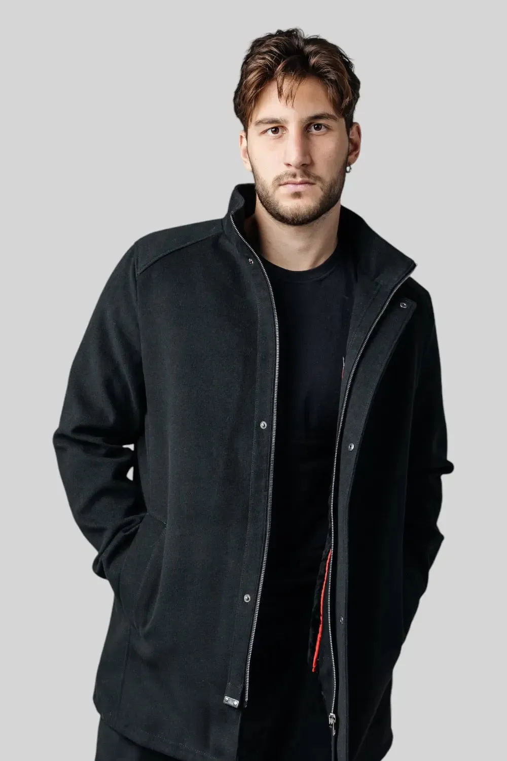 Giorgio Coat with Shearling Lining