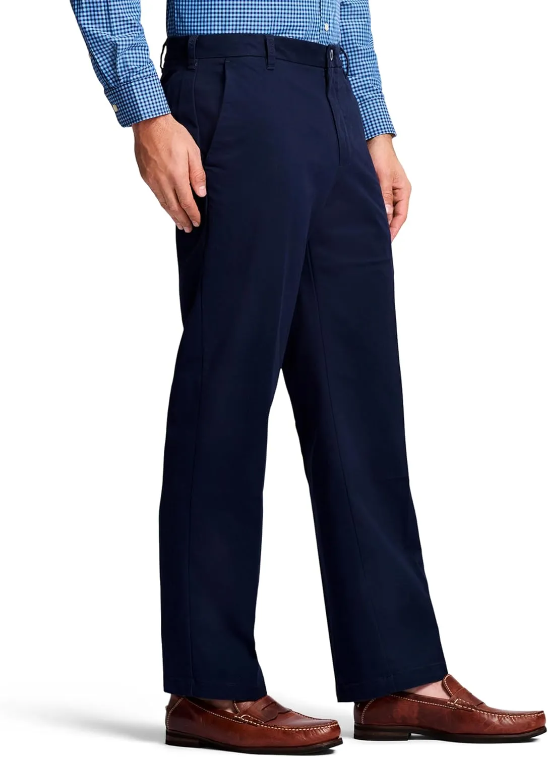 IZOD Men's Performance Stretch Classic Fit Flat Front Chino Pant