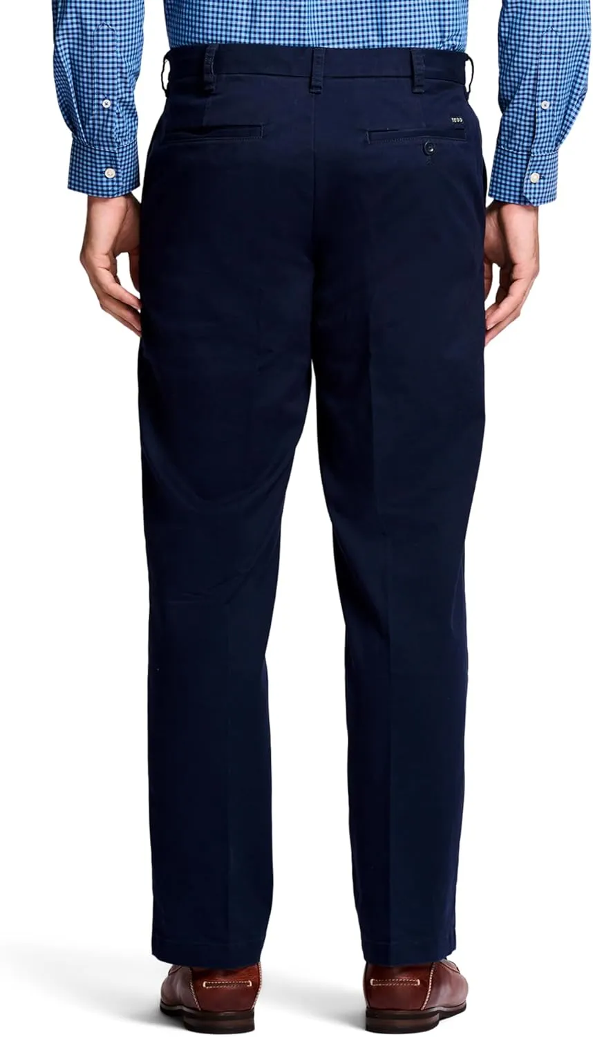IZOD Men's Performance Stretch Classic Fit Flat Front Chino Pant