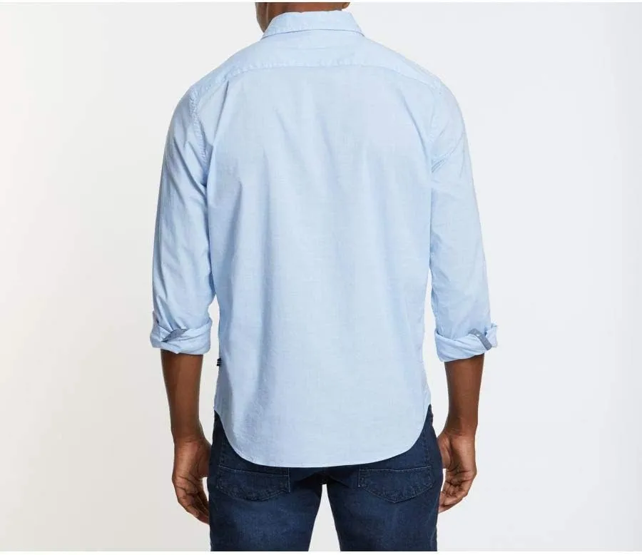 Nautica Men's Classic Fit Stretch Solid Long Sleeve Button Down Shirt