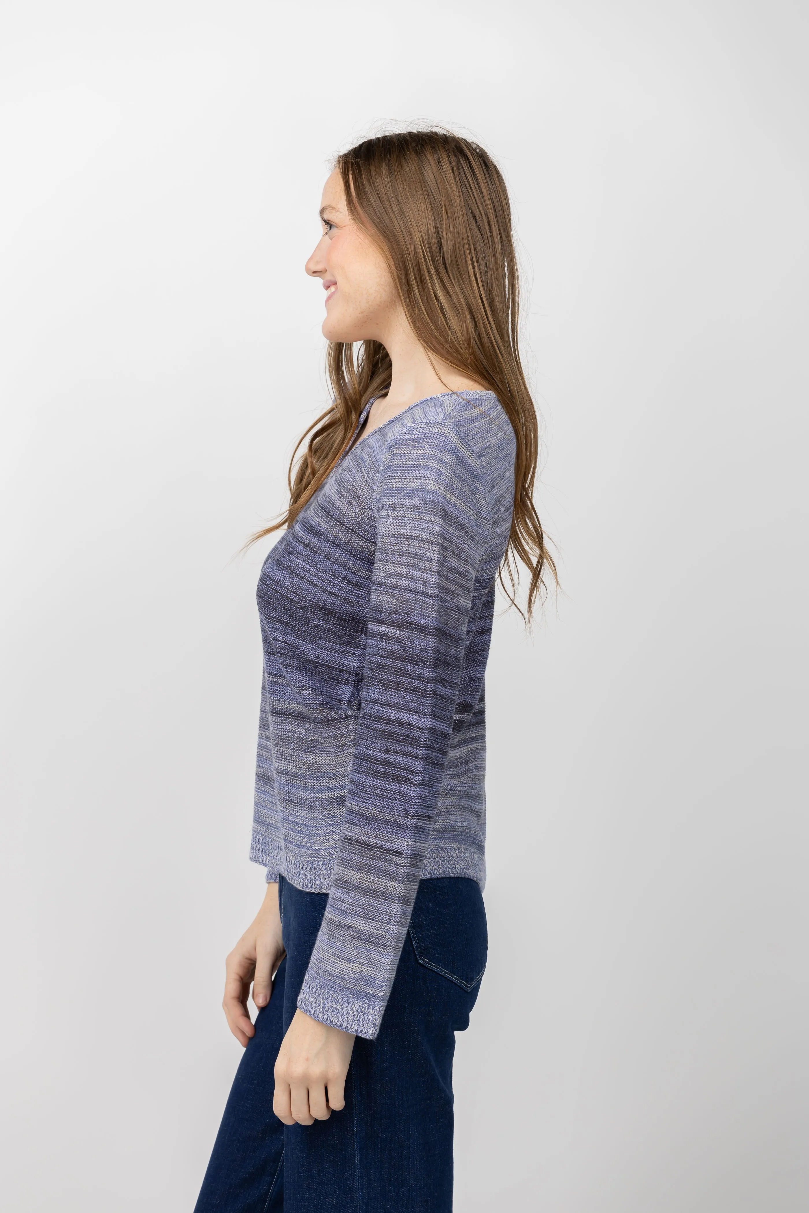 Nic   Zoe Hazy Sweater in Purple Multi