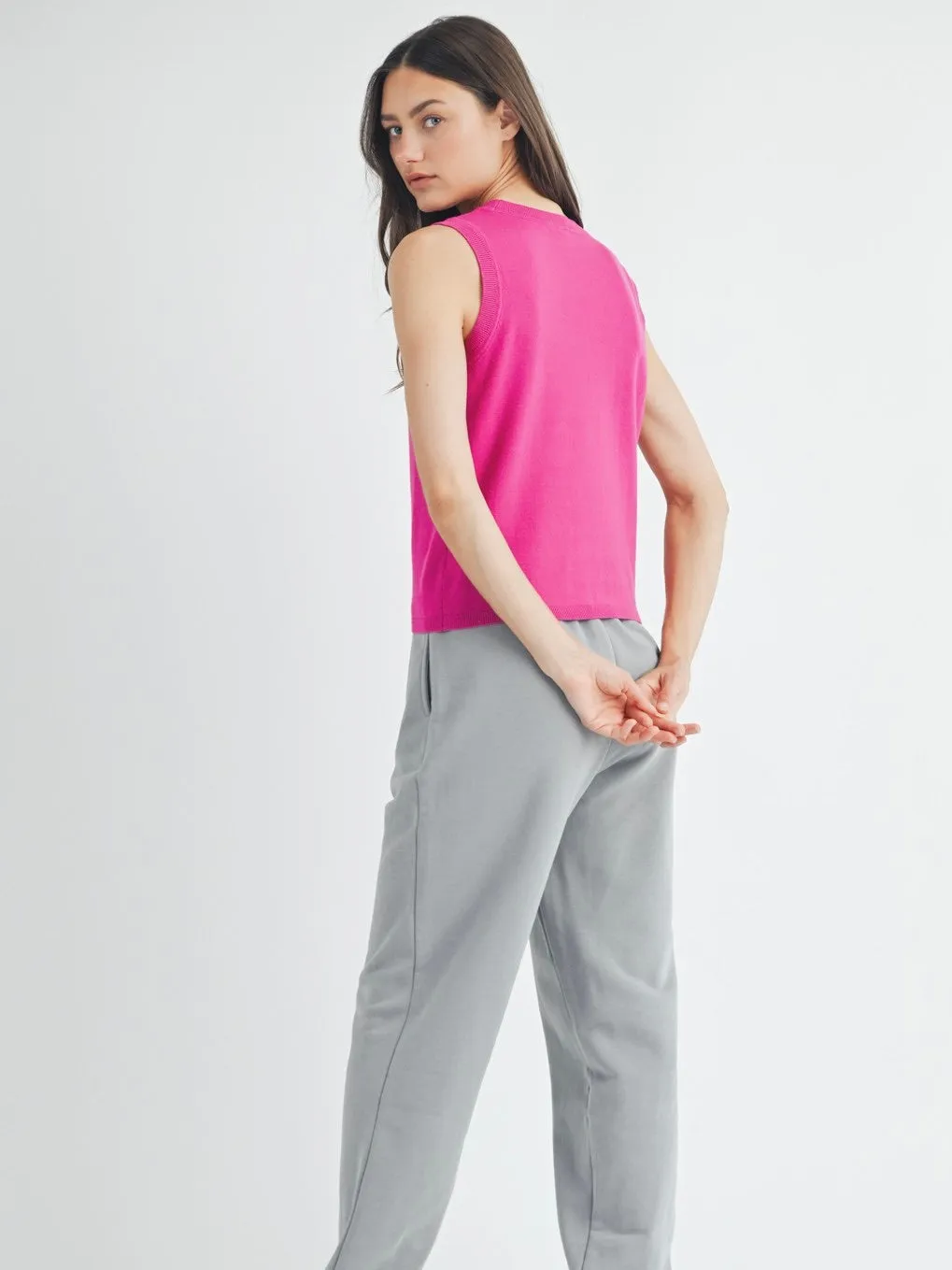 Pammy Basic Sweater Tank