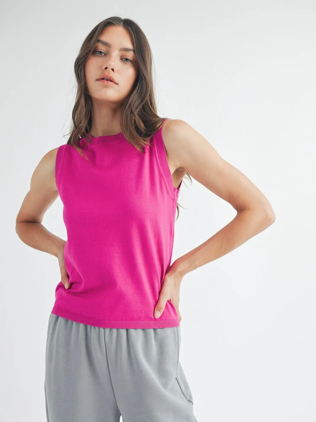 Pammy Basic Sweater Tank