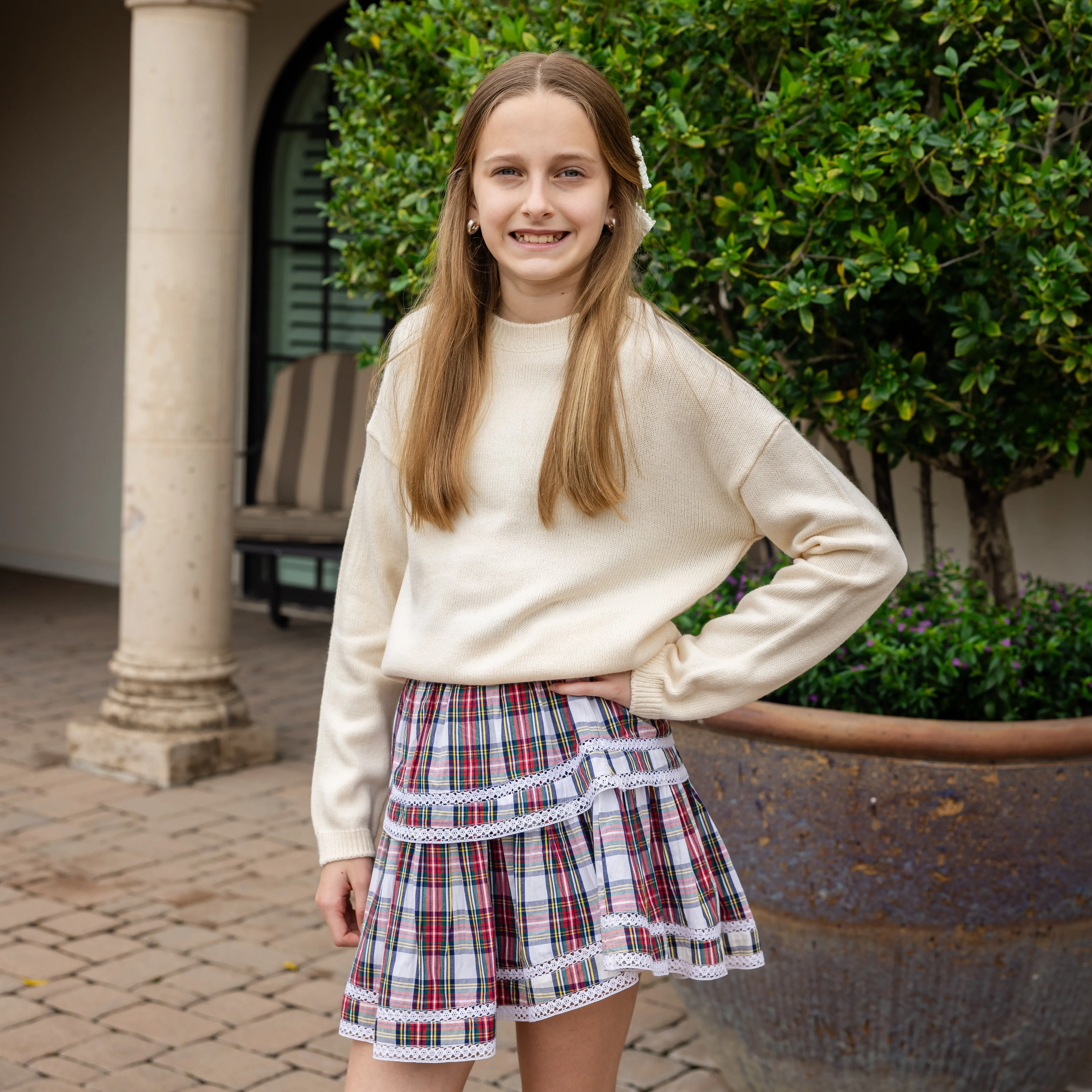 Phoebe Girls Sweater - Cream
