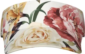 Pink Flamingo Pattern Sun Visor Hat Visor Adjustable Cap for Women and Men,Wide Brim Empty Top Baseball Sun Cap
