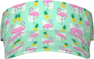 Pink Flamingo Pattern Sun Visor Hat Visor Adjustable Cap for Women and Men,Wide Brim Empty Top Baseball Sun Cap