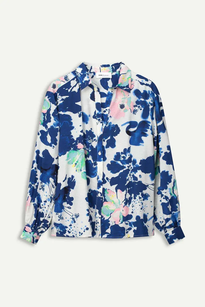 POM AMSTERDAM VIOLET CRANE BIRDS BLUE/MULTI COLOUR