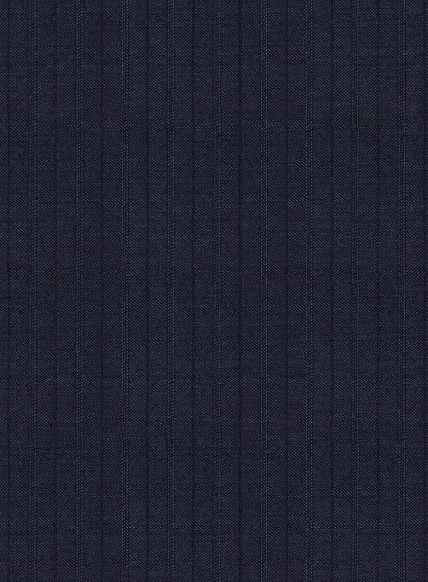 Scabal Londoner Allamo Stripe Blue Wool Jacket