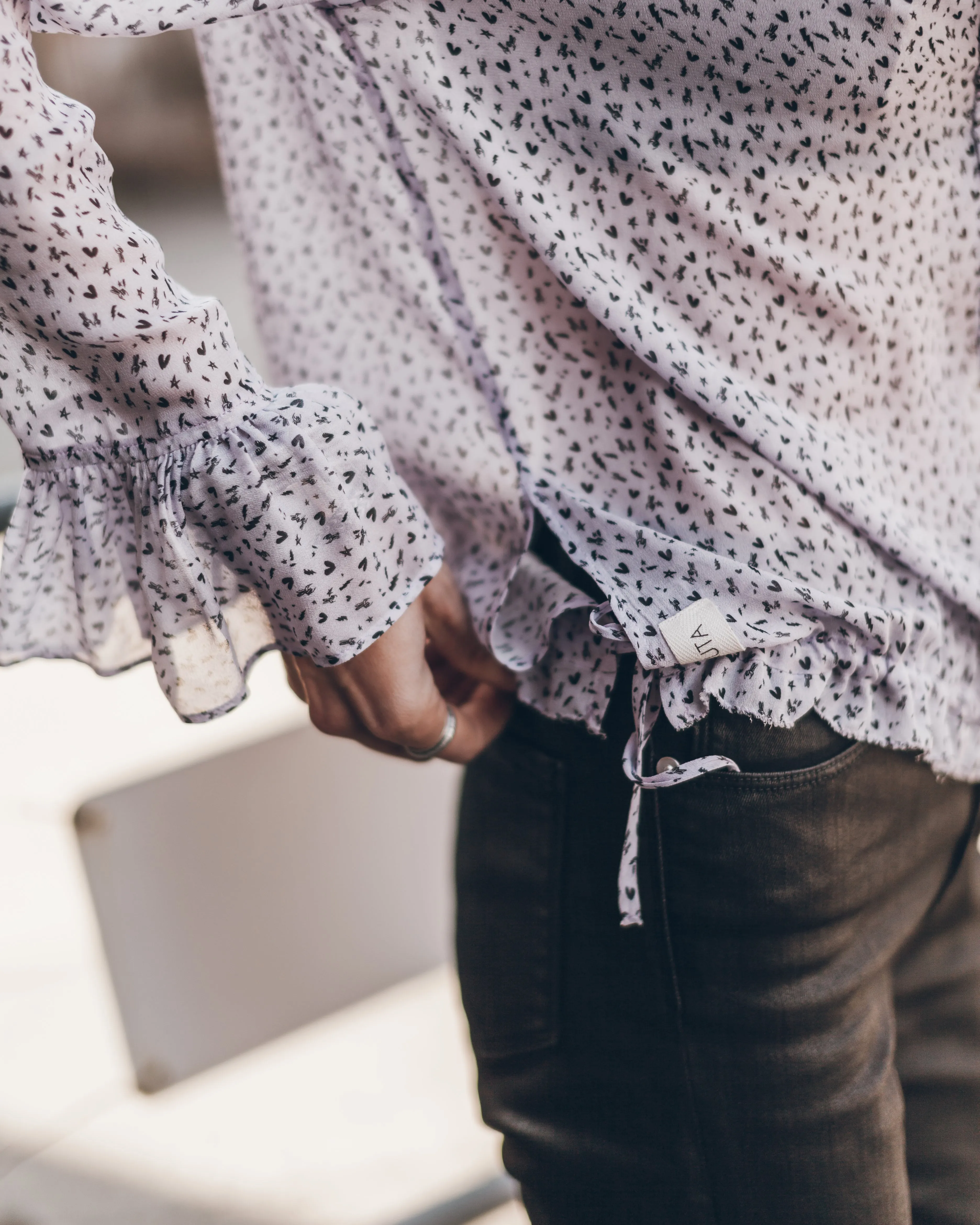 The Purple Flowy Blouse