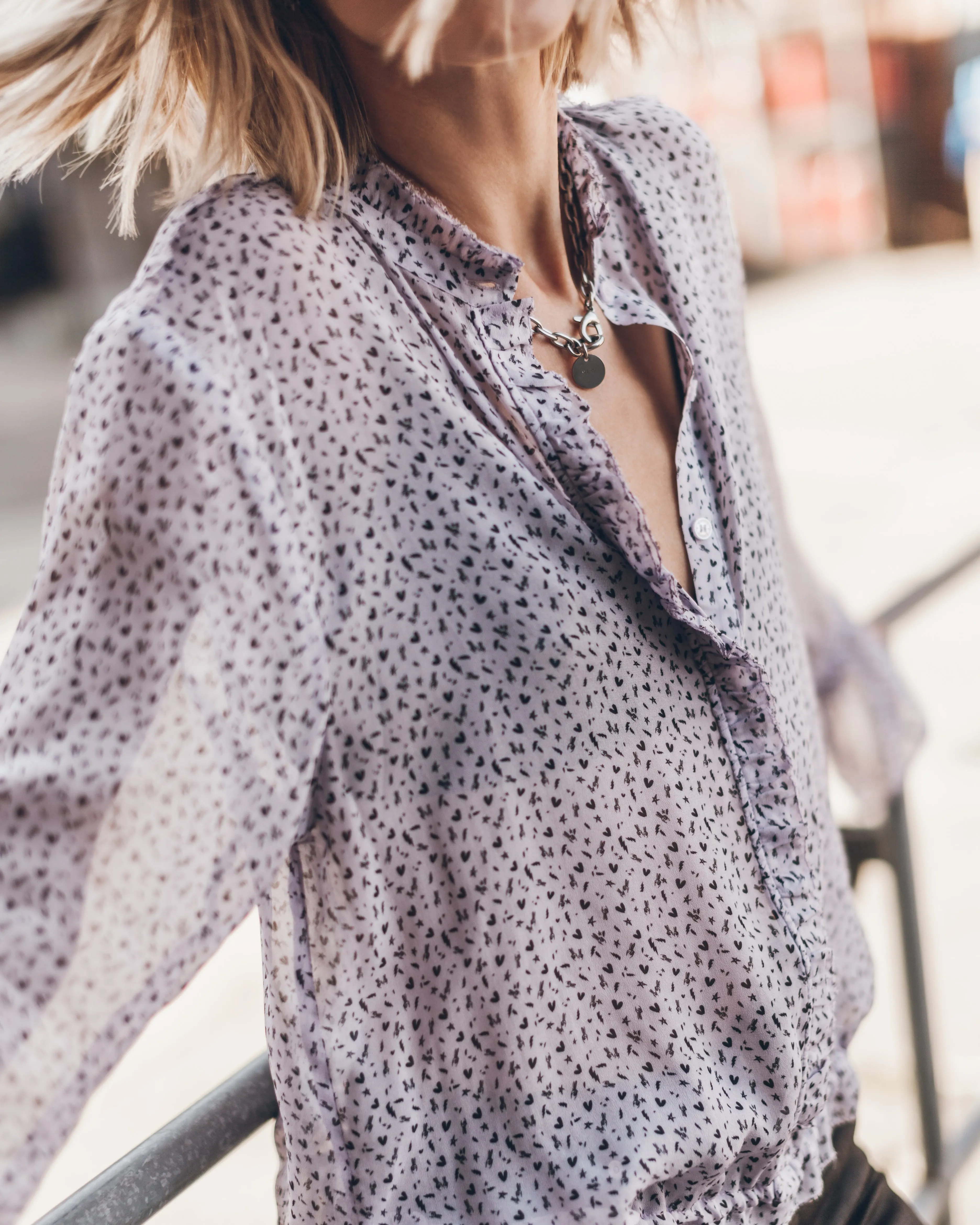 The Purple Flowy Blouse
