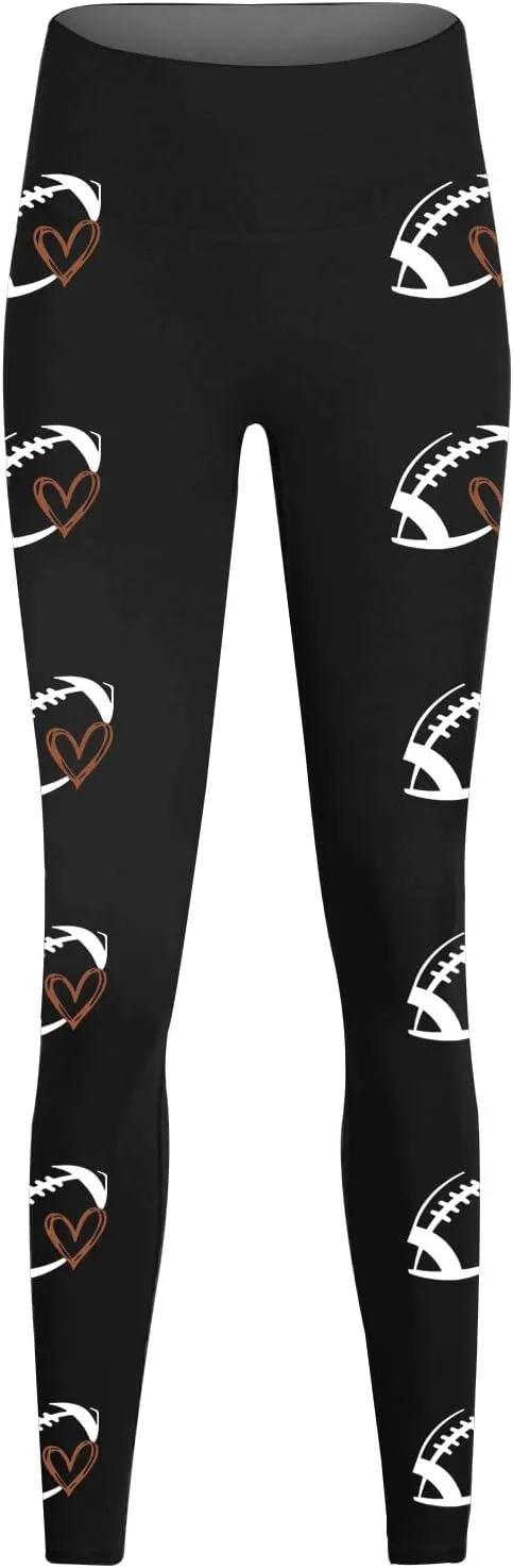 Thick Leggings for Women Valentine Plus Size Valentines Pants Women Sugar Love Heart Pattern Yoga Pants