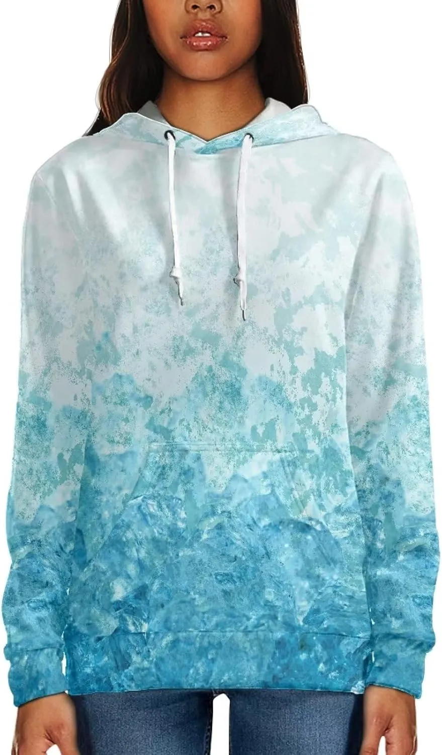 Uasibuni Cute Hoodie for Women Warm Fall Winter Fleece Jacket Casual Thick Hooded Sweatshirts Women Gift
