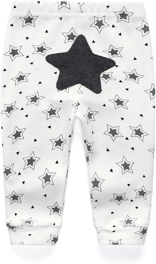 Unisex Baby 3-Pack Long Pants Boys Girls Toddler Cotton Shorts Gift Set