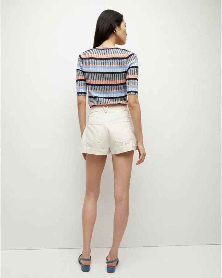 Veronica Beard Calliope Stripe Pattern Cardigan