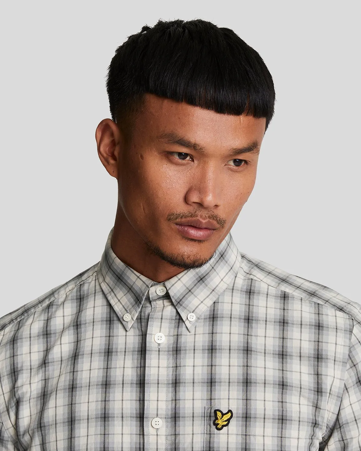 Washed Check Poplin Shirt