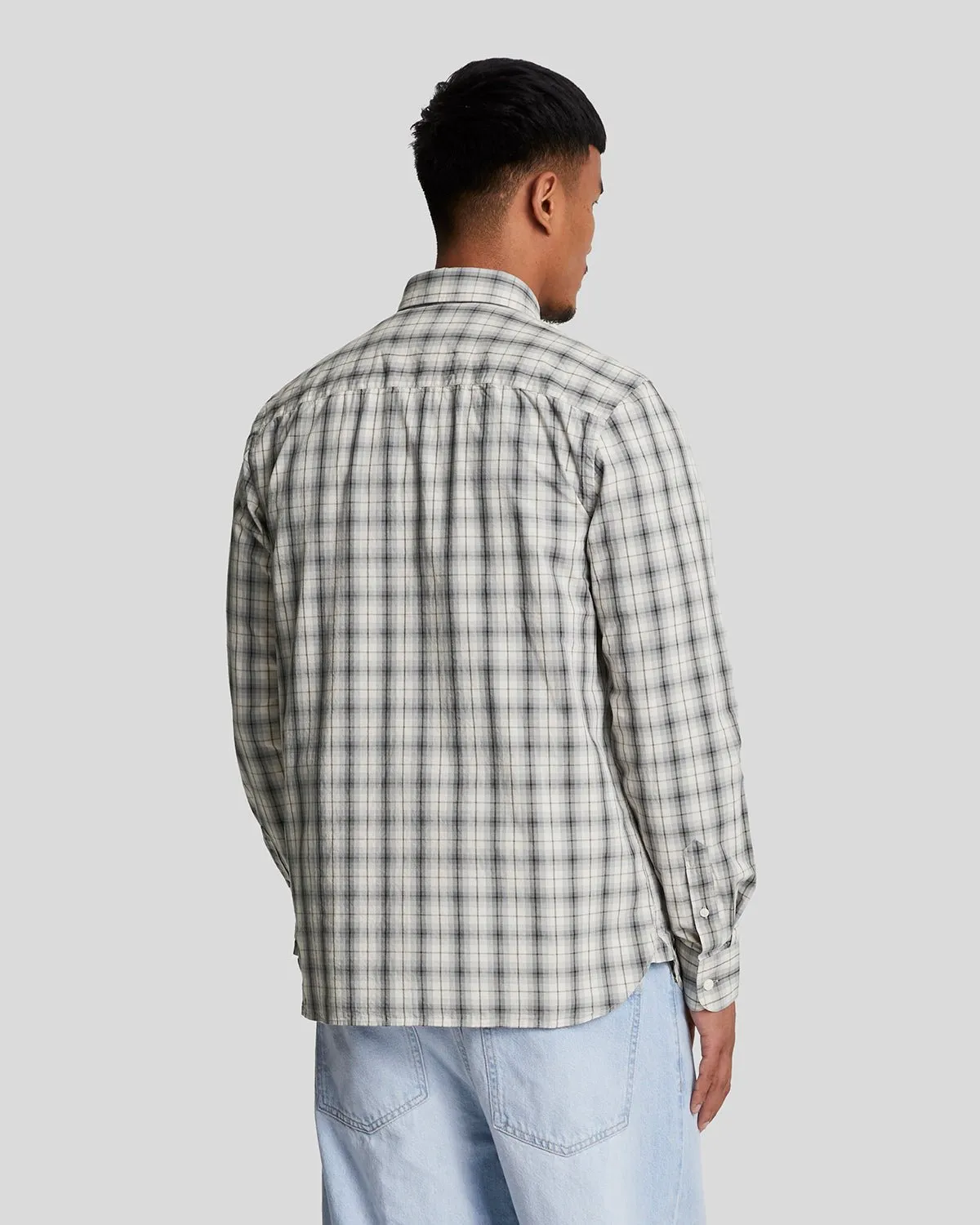 Washed Check Poplin Shirt