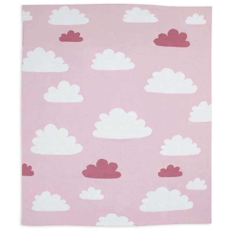 Weegoamigo Knit Blanket Sky High Pink