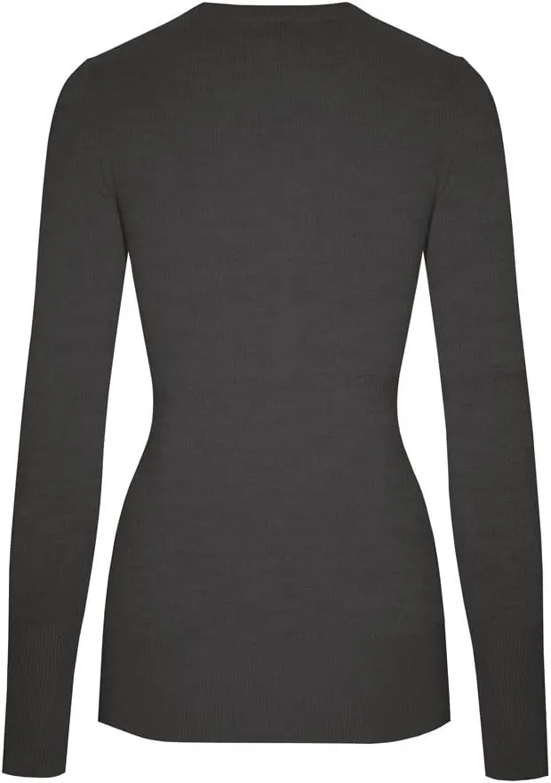 Women's Solid Soft Stretch Pullover Knit Sweater