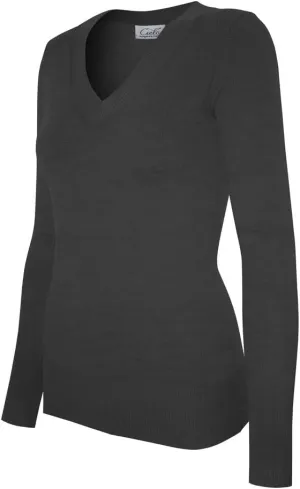 Women's Solid Soft Stretch Pullover Knit Sweater