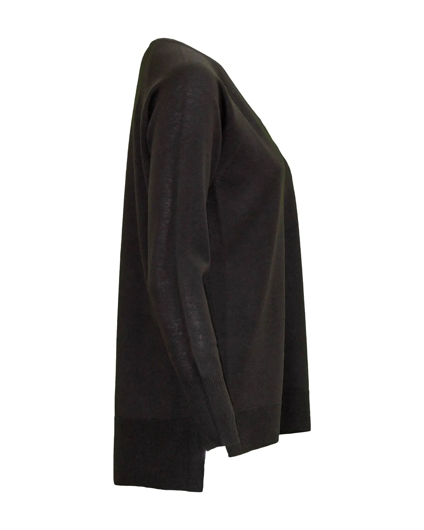 Wool Blend V-Neck Pullover