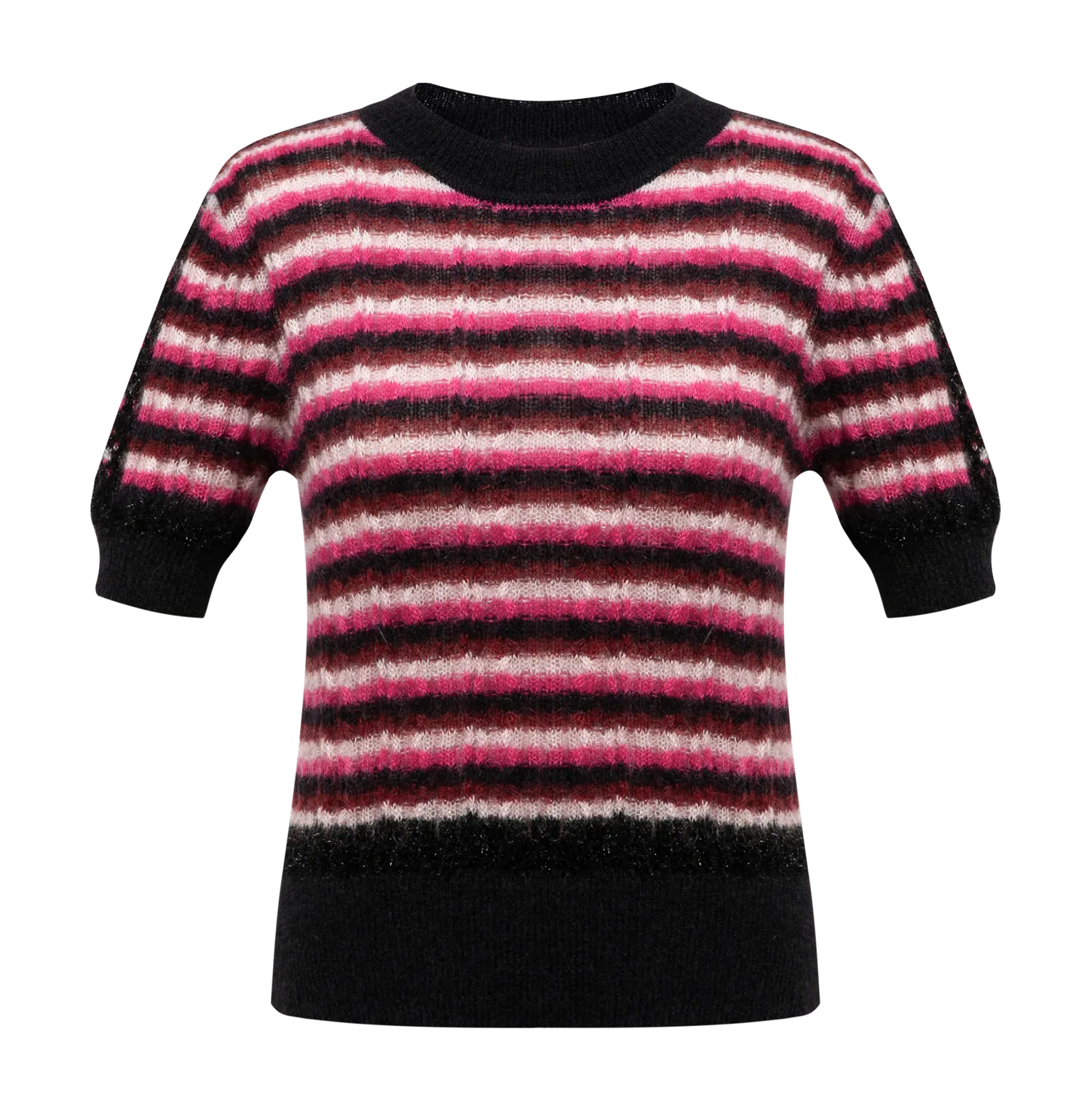 YAYING Mohair Striped Knit Sweater