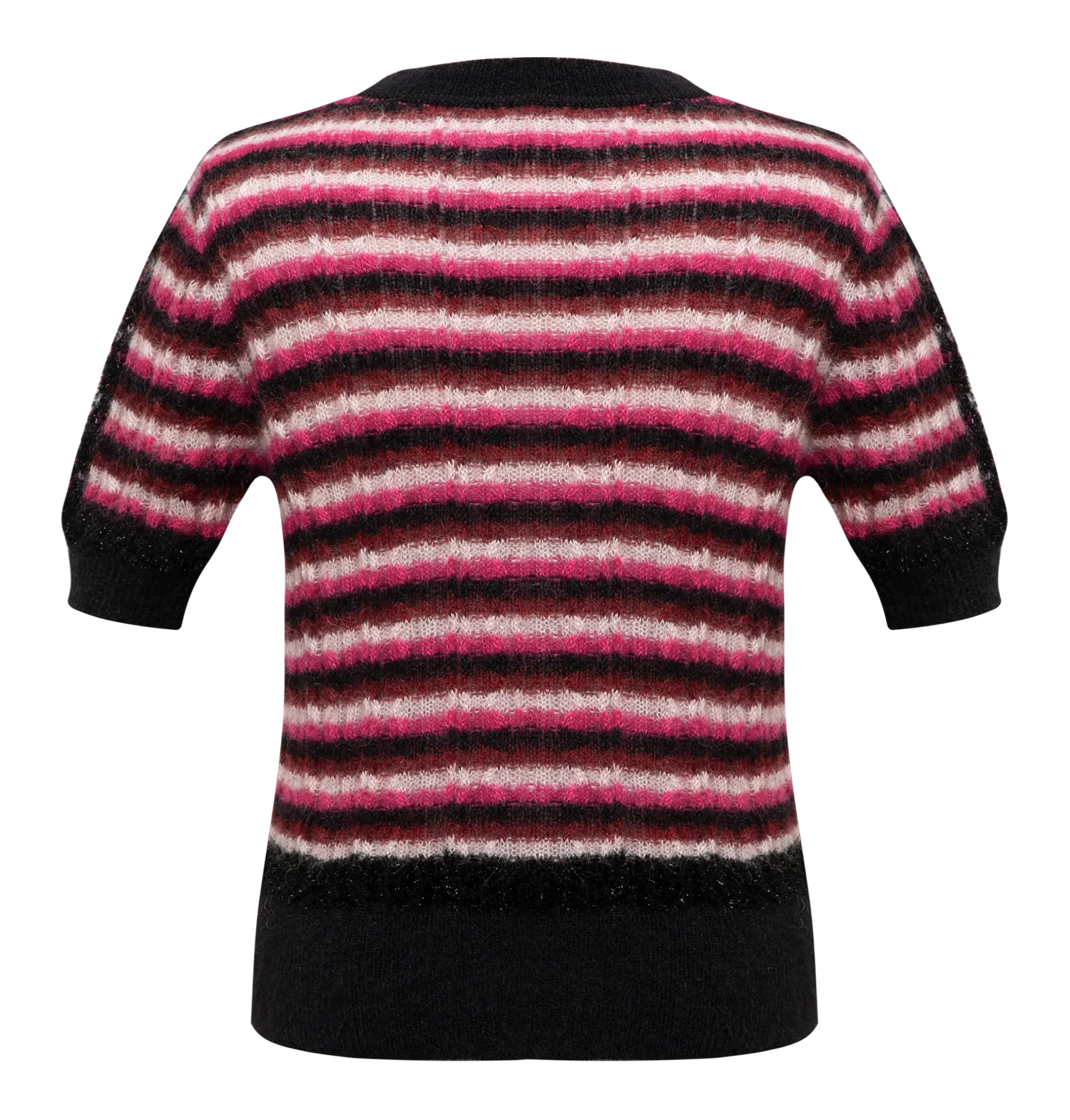 YAYING Mohair Striped Knit Sweater