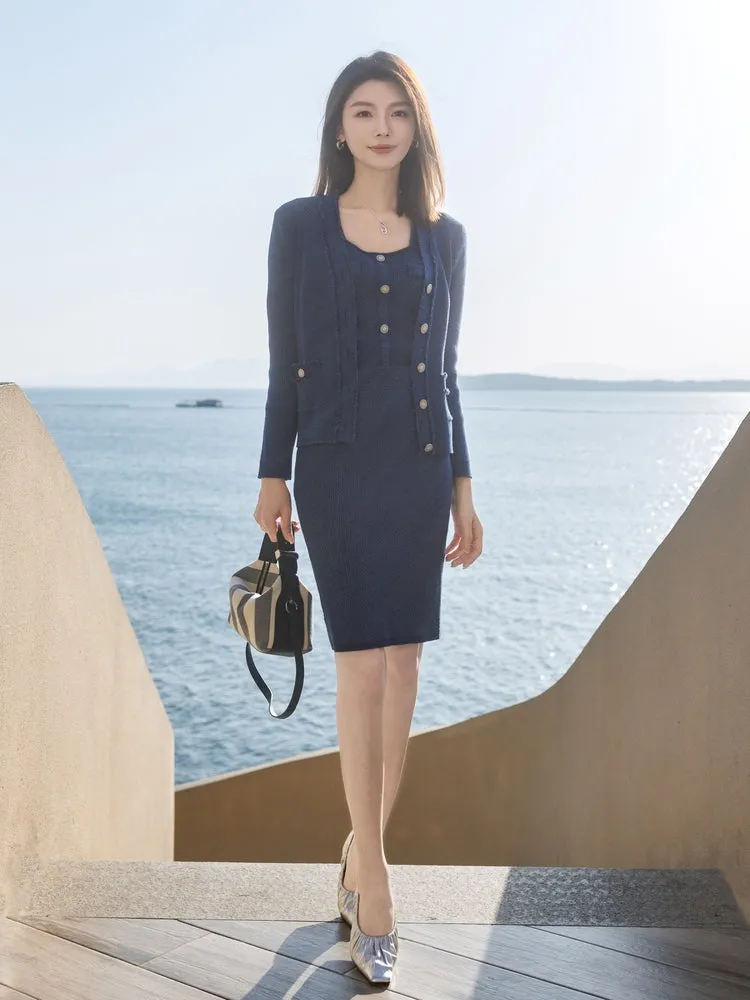YAYING Square Neck Knitted Top